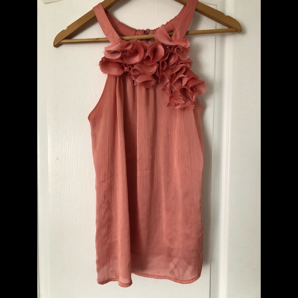 Le Chateau Silky Camisole with Flower Detail